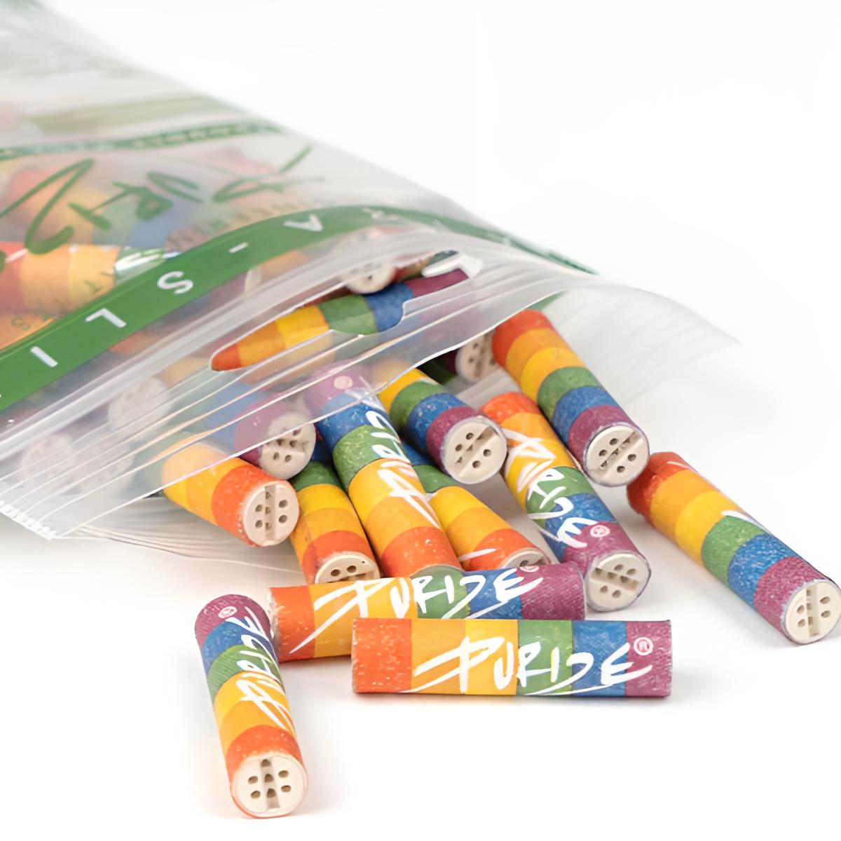 PURIZE - 2 x Aktivkohlefilter 6mm 50Stk Rainbow