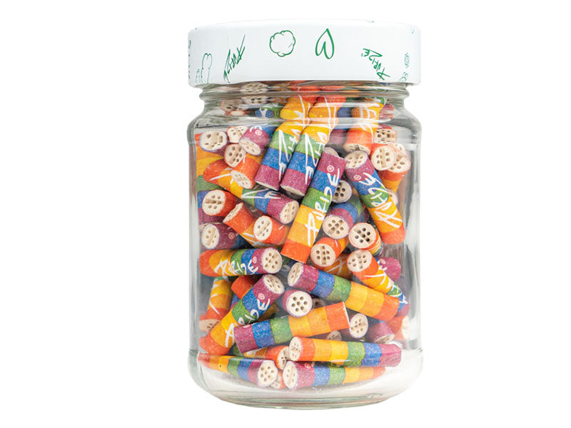 PURIZE® "We Love Diversity" Aktivkohlefilter – 100er Glas, XTRA Slim 6 mm