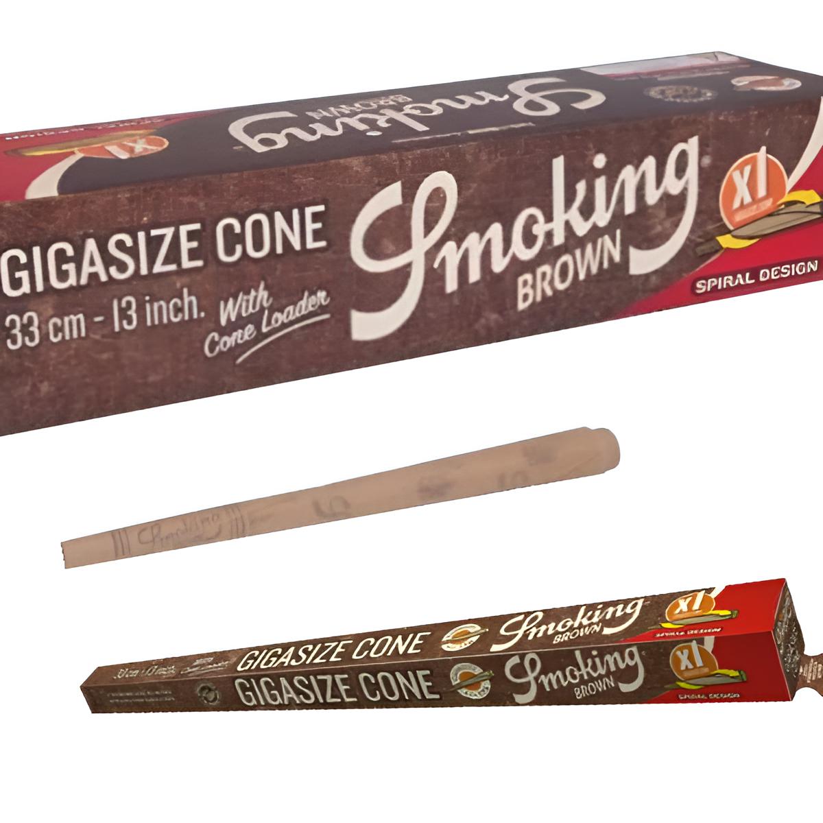 Smoking Cones Brown GIGA Size – 33 cm Cones für bis zu 17 g
