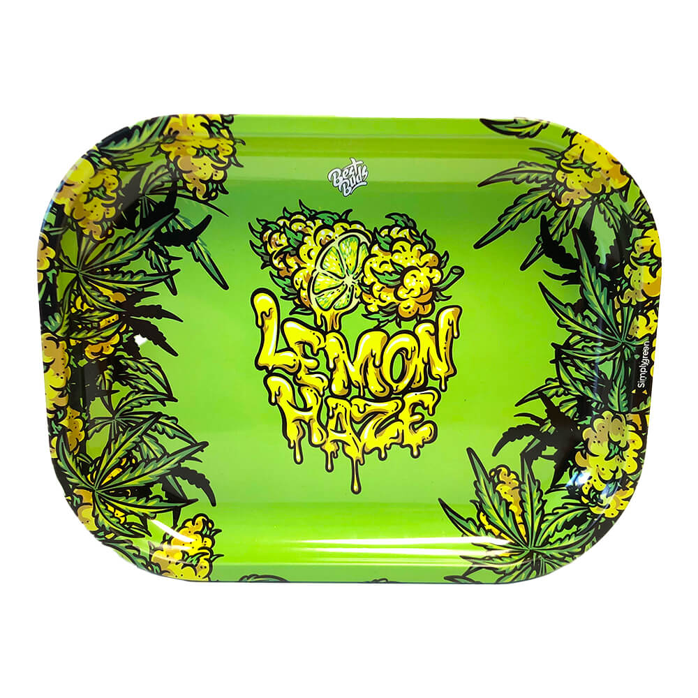 Best Buds Box Rolling Tray mit Aufbewahrung Lemon Haze – Praktisch und Stilvoll für Unterwegs